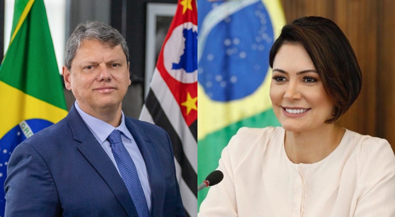 Eleições 2026: Tarcísio e Michelle Bolsonaro se destacam como favoritos da direita, aponta pesquisa