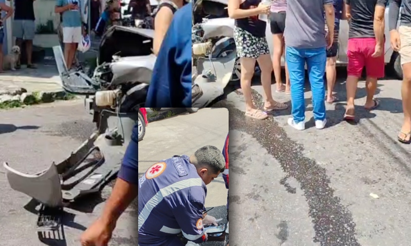Urgente: acidente gravíssimo entre dois carros no bairro Alvorada; veja vídeo