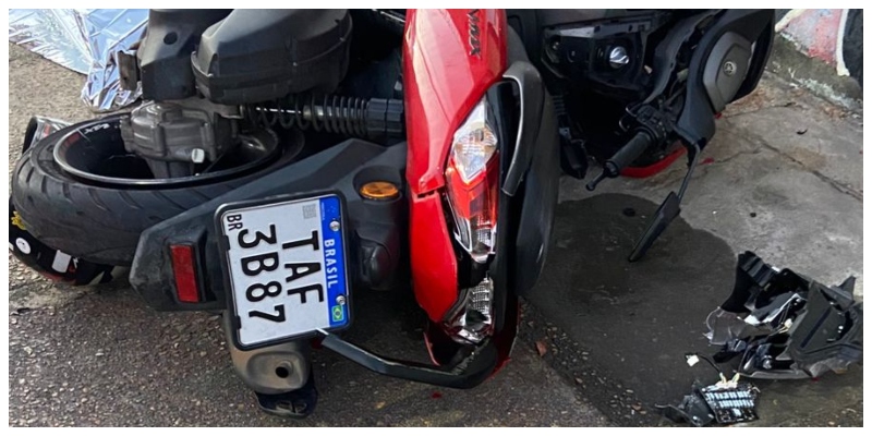 Efigênio Salles vira cenário de tragédia: motociclista morre em acidente brutal; veja imagem
