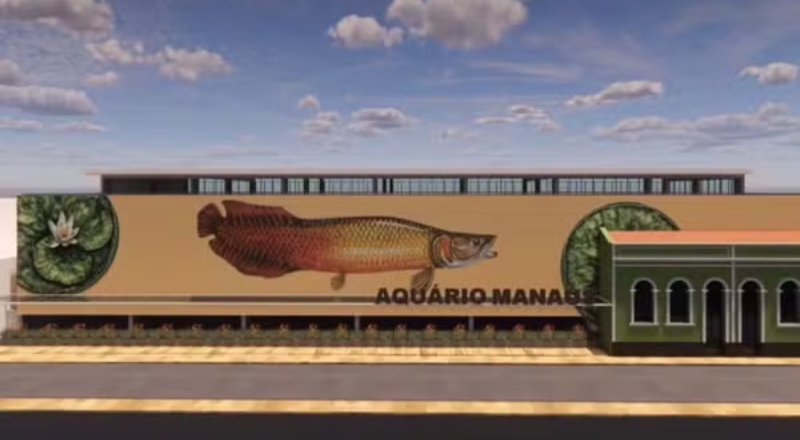 Manaus vai ganhar aquário de cinco andares com vista para o Rio Negro, anuncia prefeito David Almeida