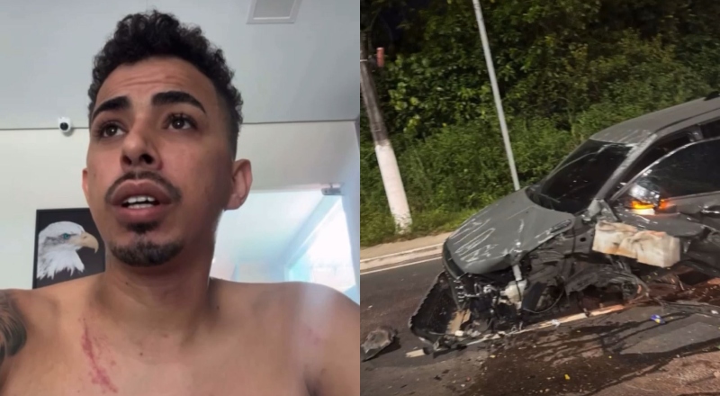 Influencer Will Robson diz que acidente na Avenida do Turismo não foi por embriaguez: ‘dormi no volante’; veja vídeo