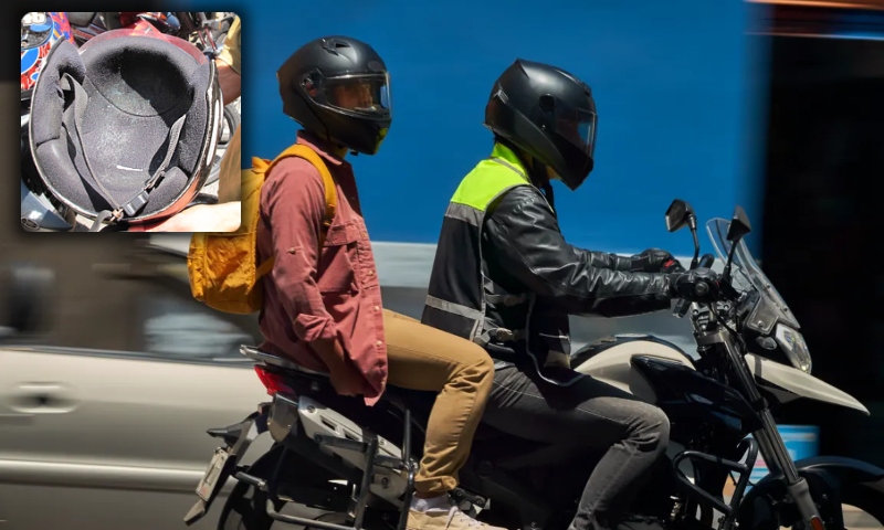 Compartilhar o mesmo capacete pode causar doenças dermatológicas e respiratórias, dizem médicos