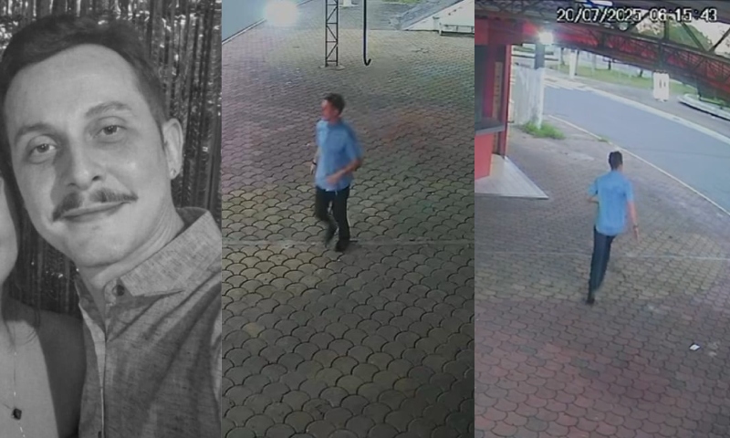 Câmeras de segurança mostram os últimos momentos de vida de psicólogo assassinado no Centro de Manaus; veja