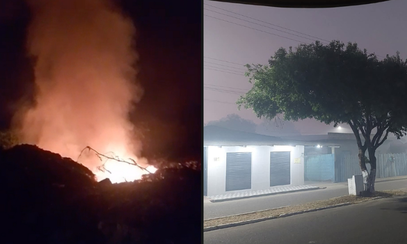 Borba em alerta: incêndio no lixão coloca toda a cidade em risco; veja vídeo