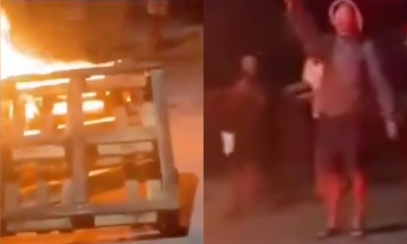 “Agora é assado!”: vulgo ‘Frango’ morre ao ser jogado vivo em fogueira de facção; veja vídeo