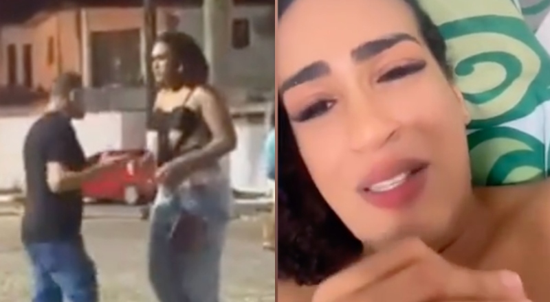 Mulher trans que desmaiou homem no soco durante confusão se pronuncia: ‘julgar é fácil’; veja vídeo