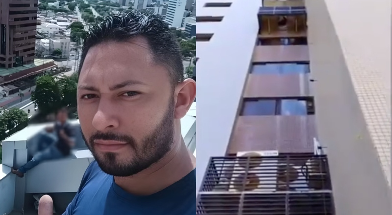 Tragédia: trabalhador morre ao cair do quinto andar de prédio enquanto realizava serviço; veja vídeo