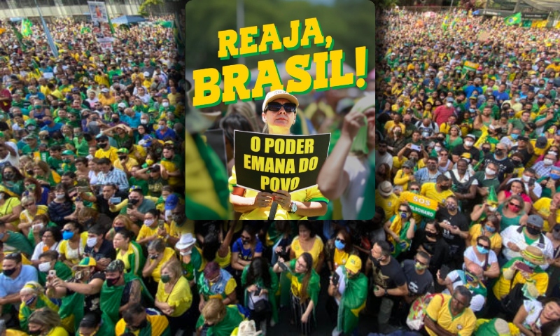 “Reaja Brasil”: patriotas voltarão às ruas do país no dia 3 de Agosto