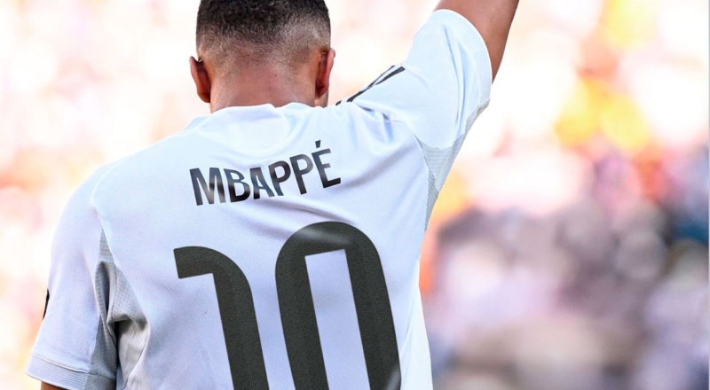 Real Madrid oficializa Mbappé como novo camisa 10 do time
