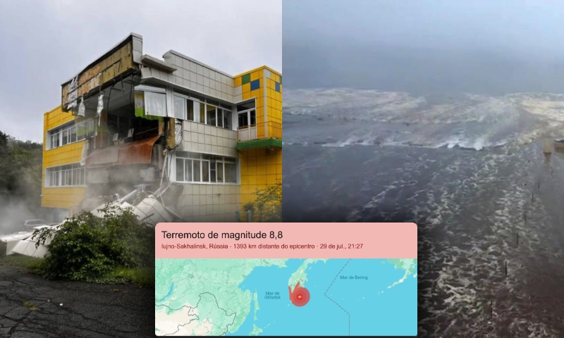 Rússia registra terremoto de magnitude 8.8; Japão, EUA e outros países entram em alerta de tsunami; veja vídeo