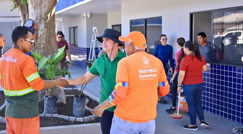 Prefeito David Almeida inaugura maior base da Guarda Municipal de Manaus na zona Leste