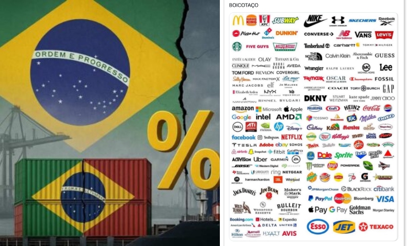 “Boicotaço”: esquerda brasileira convoca boicote a marcas dos EUA após tarifaço do governo Trump