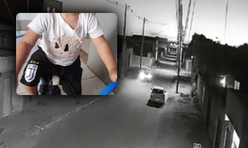 Bebê de um ano morre atropelado na frente da família; motorista é preso; veja vídeo