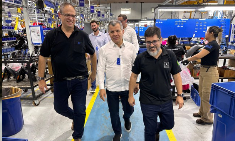 Suframa visita fábrica da Bajaj que destaca crescimento da produção no Polo Industrial de Manaus