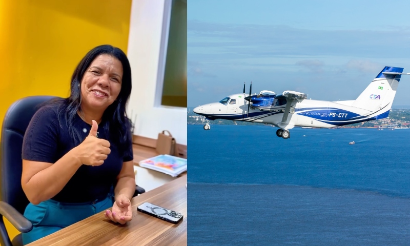 Prefeita Araci dá ‘bolada’ de R$ 2,3 milhões para empresa Cleiton Táxi Aéreo em Nova Olinda do Norte