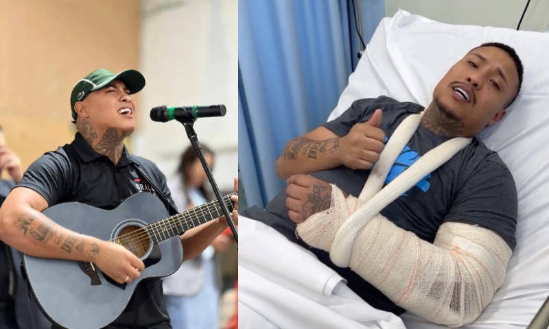 Cantor gospel que foi baleado por PM se recupera no hospital e canta louvor: “nasci de novo”; veja vídeo