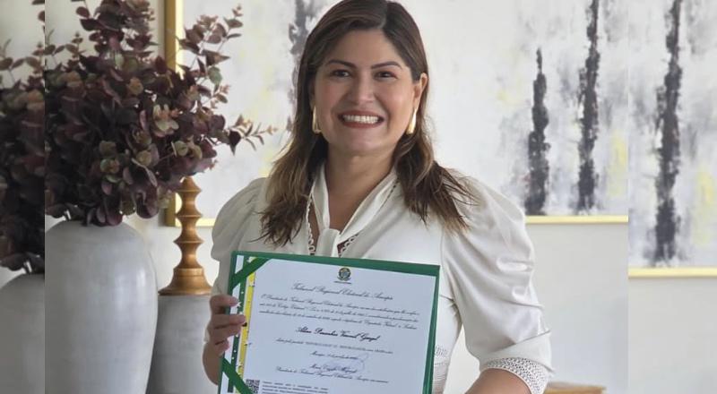 Representação feminina: Aline Gurgel é empossada deputada federal e promete priorizar combate à fome no Amapá
