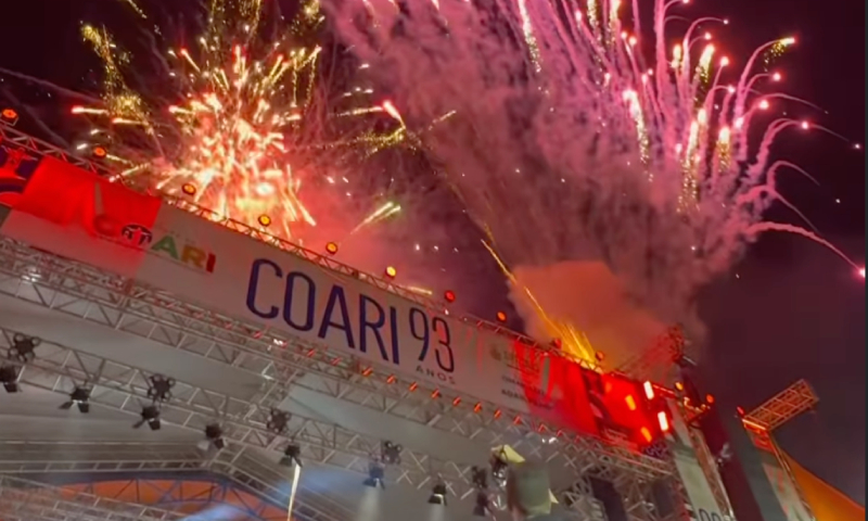 Espetáculo artístico e cultural marca o final das festividades de 93 anos em Coari