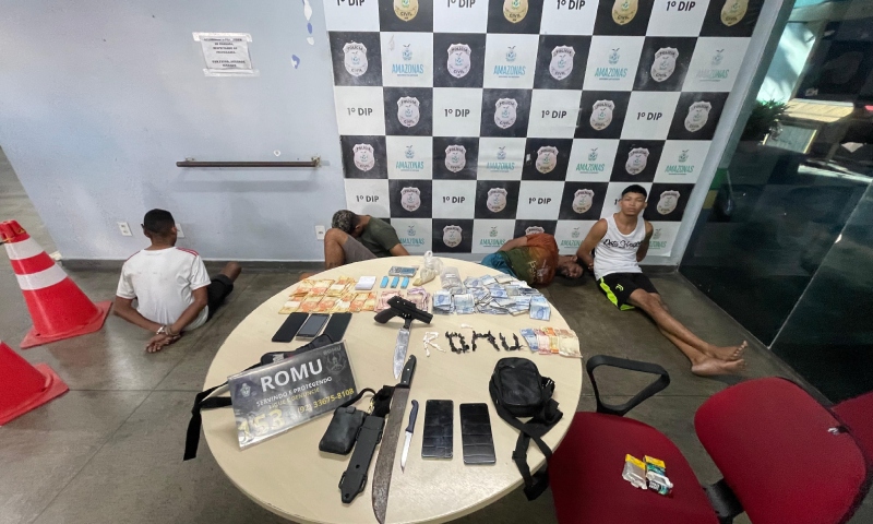 Operação da Guarda Municipal prende sete bandidos no Centro de Manaus; veja vídeo