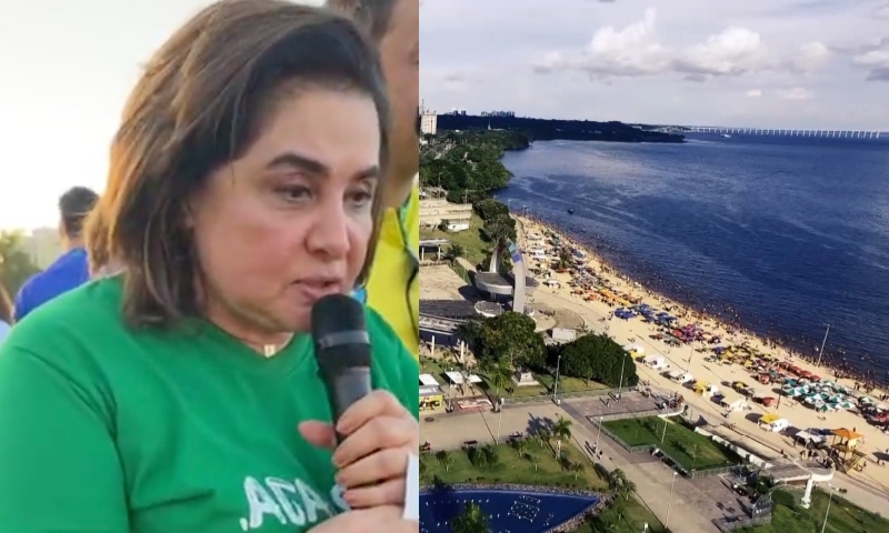 Pré-candidata ao Governo, Maria do Carmo não sabe qual rio banha a cidade de Manaus; veja vídeo