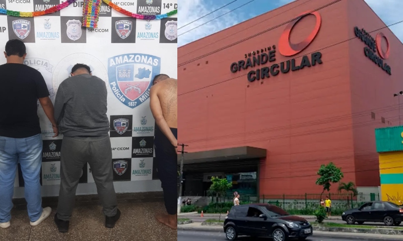 Ladrão causa pânico ao tentar roubar loja no shopping Grande Circular