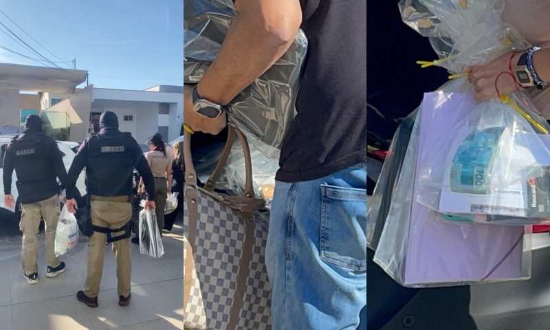 Relógios de luxo, bolsas de grife e dinheiro: veja o que foi apreendido pelo GAECO durante operação em Manaus