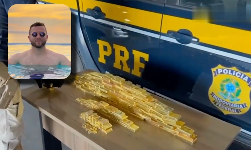 Veja momento em que PRF encontra 103kg de ouro, avaliados em mais de R$ 60 mi, com empresário de Rondônia