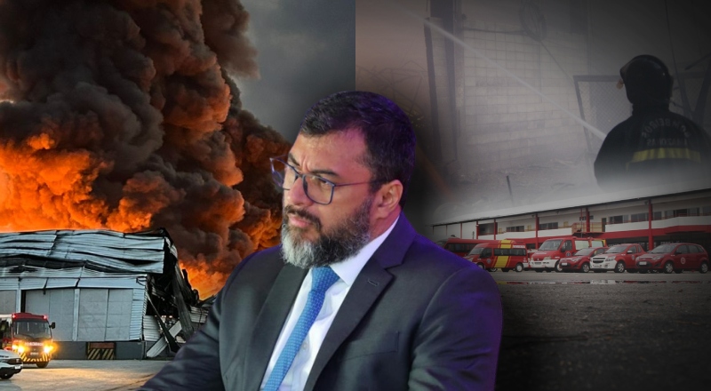 Incêndio em fábrica escancara falta de estrutura do Corpo de Bombeiros do AM: “cadê o investimento, Wilson Lima?”; veja vídeos