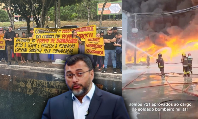 Aprovados no concurso dos bombeiros cobram Wilson Lima após incêndio no Distrito: “Nós queremos salvar e proteger o nosso povo”