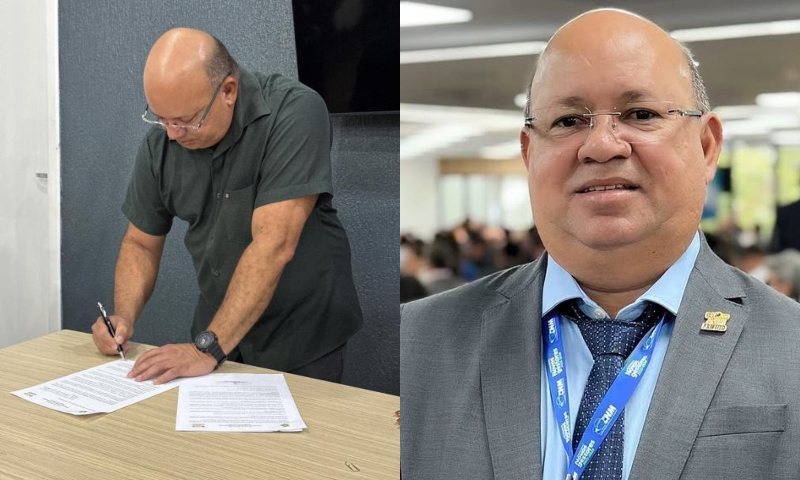 Prefeito de Manaquiri, Nelson Nilo, fecha dois contratos milionários no mesmo dia com a mesma construtora; veja