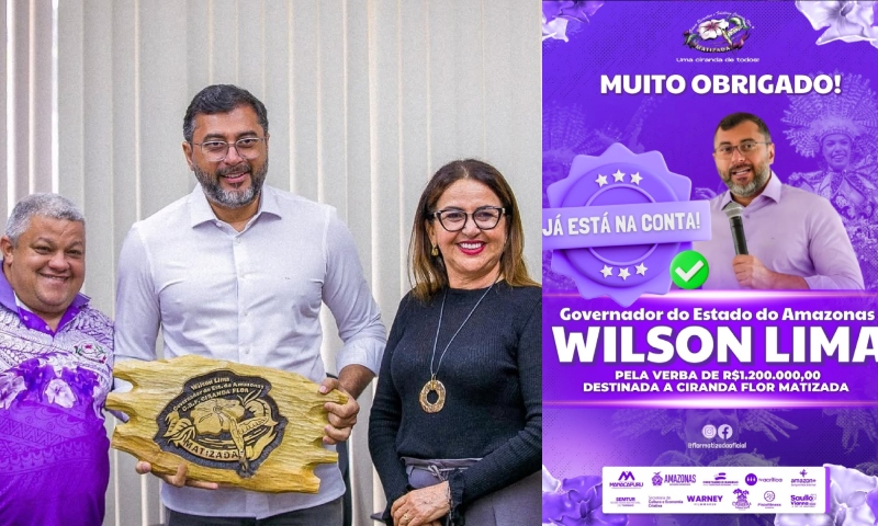 Governador Wilson Lima destina R$ 1,2 milhão para a Ciranda Flor Matizada, em Manacapuru: “Já está na conta”