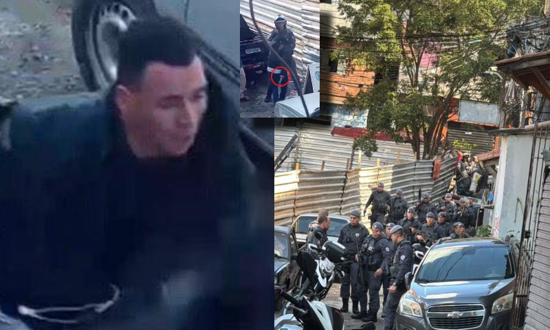 Tudo filmado: bandido age na covardia e atira no pescoço de PM durante abordagem; veja vídeo