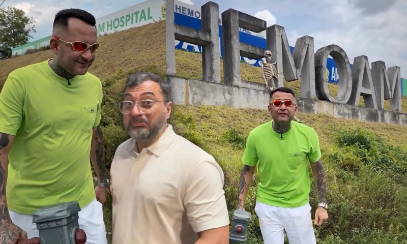 ‘Hoje a marretada vai no pior governador do Brasil’: Sargento Salazar detona Wilson Lima por atraso no HEMOAM; veja vídeo