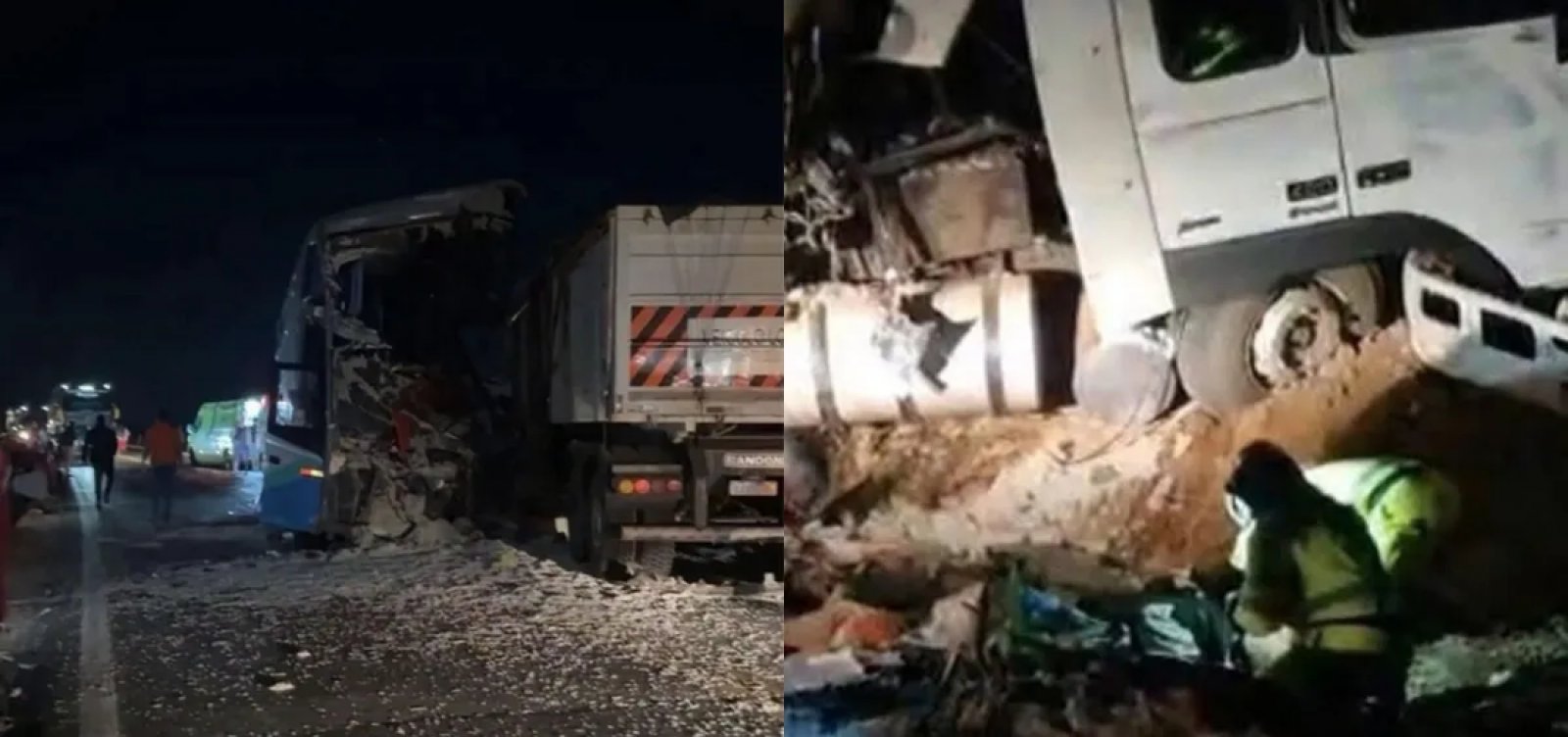 Acidente entre ônibus e carreta mata 11 e deixa 26 feridos na BR-163