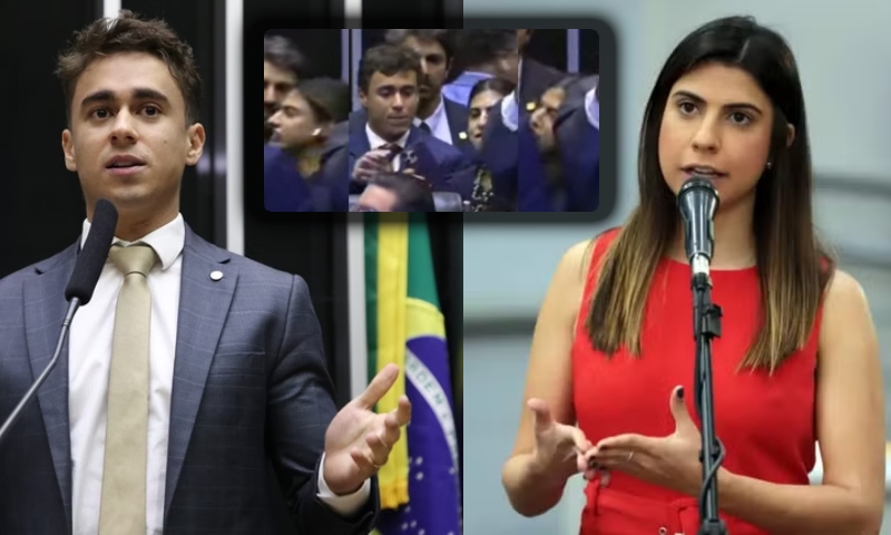 PL pede cassação de Camila Jara após agressão contra Nikolas Ferreira na Câmara; veja vídeo