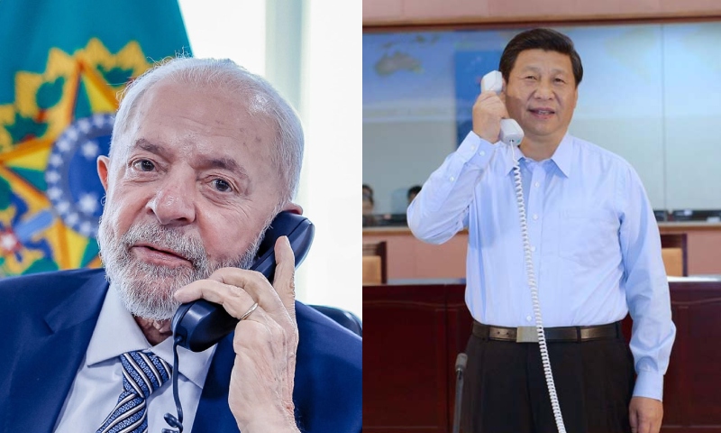 Lula e Xi Jinping discutem paz, comércio e clima em ligação de uma hora; Brasil intensifica articulação no Brics