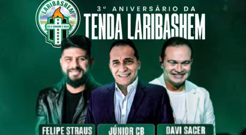 Maués celebra 3º aniversário da Tenda Laribashem com festa gospel e música ao vivo