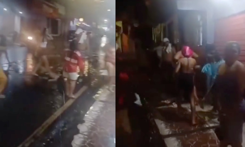 ‘Nem a chuva apaga o fogo das barraqueiras’: mulheres criam confusão em frente de adega no Mauazinho; veja vídeo