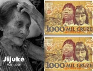 Morre aos 100 anos a líder Jijukè, mulher indígena que estampou a nota de mil cruzeiros; veja