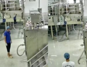 "Não deu tempo de reagir", diz trabalhador queimado por água fervente após defeito em máquina industrial; veja vídeo