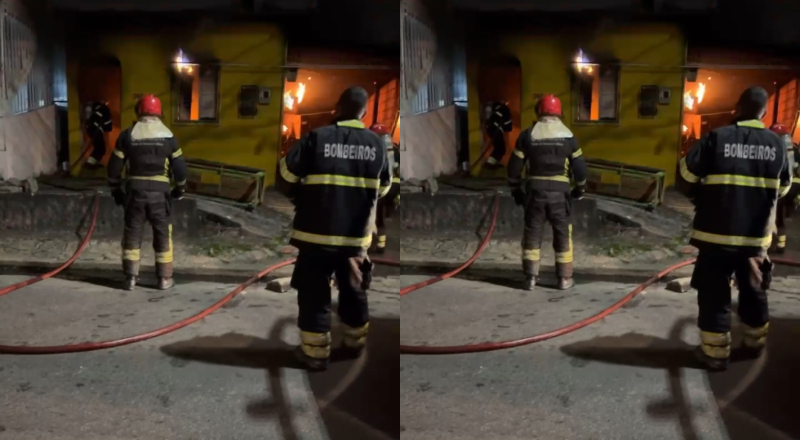 Ventilador aquece e família perde tudo em incêndio na Alvorada; veja vídeo