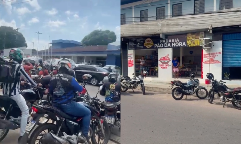 Confusão entre entregador de aplicativo e dono de padaria termina na delegacia em Manaus; veja vídeo