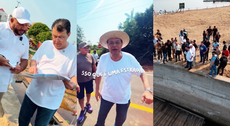 Senador Eduardo Braga participa de entregas de obras em Tefé e destaca investimentos para população; veja vídeos