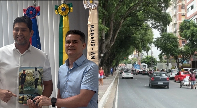 Centro de Manaus terá faixa liberada na Getúlio Vargas todos os domingos, anuncia prefeito David Almeida