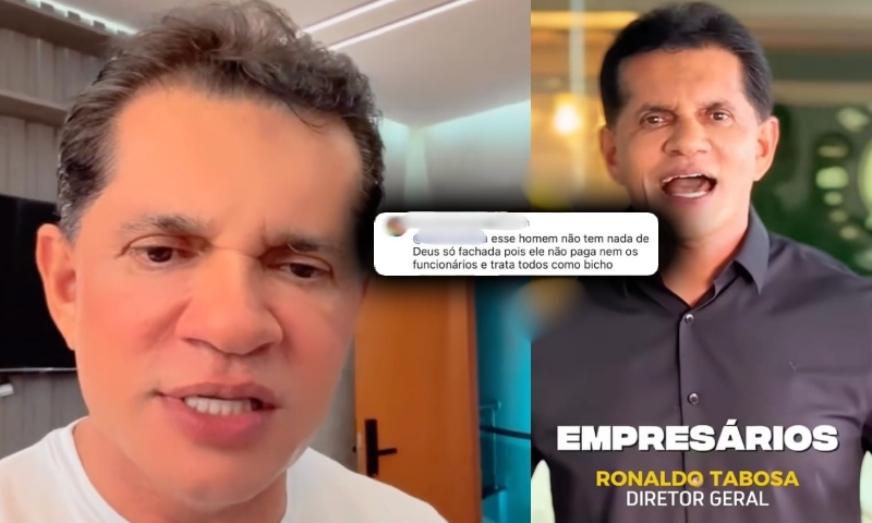Ex-vereador Ronaldo Tabosa é criticado após anunciar empreendimento ‘cristão’: “não paga nem os funcionários”