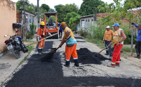 Obras do ‘Plano de Verão’ da prefeitura transformam rua Santa Bárbara, no Tarumã