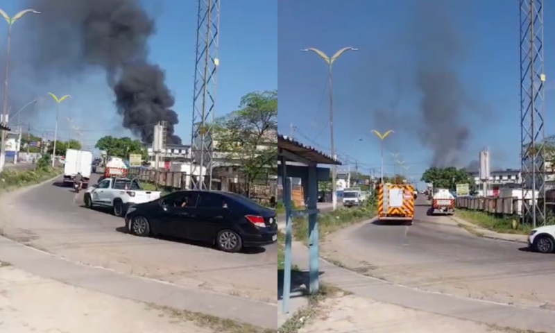 Urgente: incêndio de grandes proporções no bairro Santa Etelvina; veja vídeo