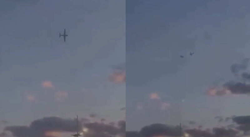 Vídeo flagra mulher caindo de paraquedas desgovernado: “Olha o avião tentando ajudar ela”; veja vídeo