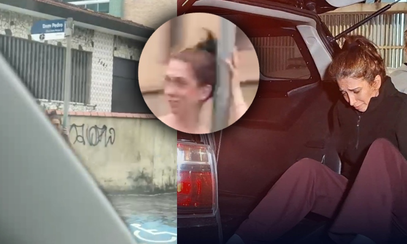 “Cansei de cuidar dele”, diz mulher nua que matou o próprio pai com 20 facadas; veja vídeo