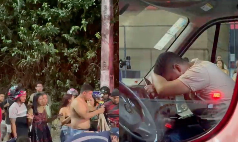 Luto: mulher que sofreu acidente na Av. Rodrigo Otávio não resiste e marido fica em estado de choque; veja vídeo